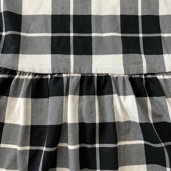 The Children's Place Black and White Checkered Girls Christmas Dress S 5-6 - Picture 4 of 9